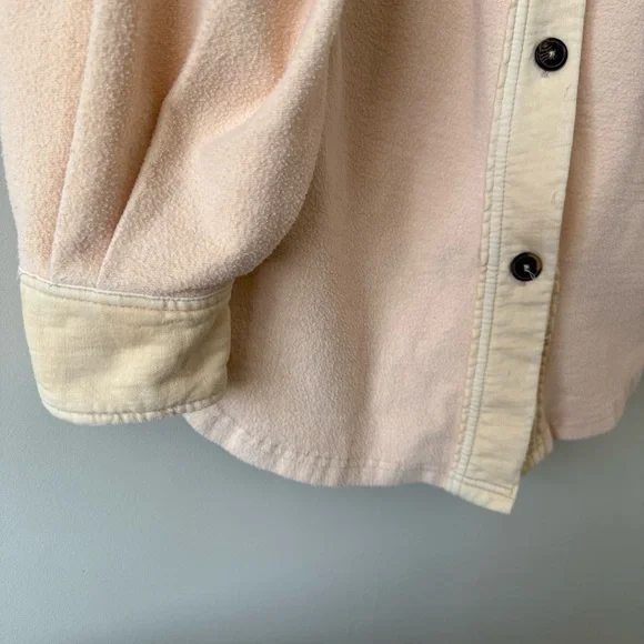 Free People “Ruby” Two tone creamsicle orange Shacket - Picture 9 of 11